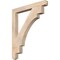 Ekena Millwork Merced Craftsman Smooth Bracket, Douglas Fir, 3 1/2"W x 34"D x 40"H BKT04X34X40MRC04SDF - alternate 1